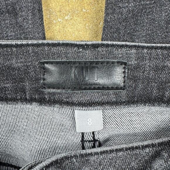 Kut‎ from the Kloth Reese Fab Ab Ankle Straight Jeans Women’s Size 8 Black Wash - Picture 6 of 12